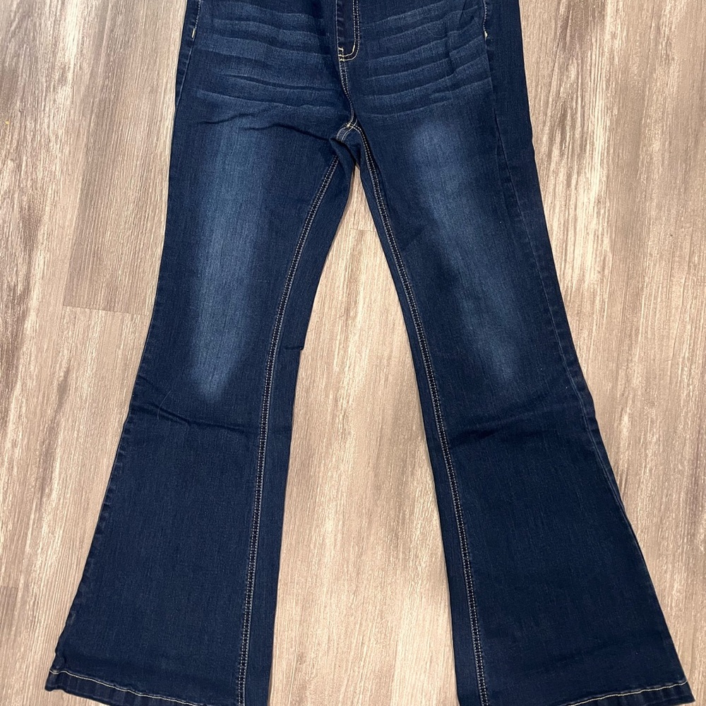 Dark Indigo Flare Jeans for Women